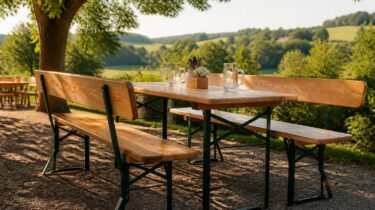 Bierzeltgarnitur mit Lehne kaufen: Mehr Sitzkomfort richtig auswählen